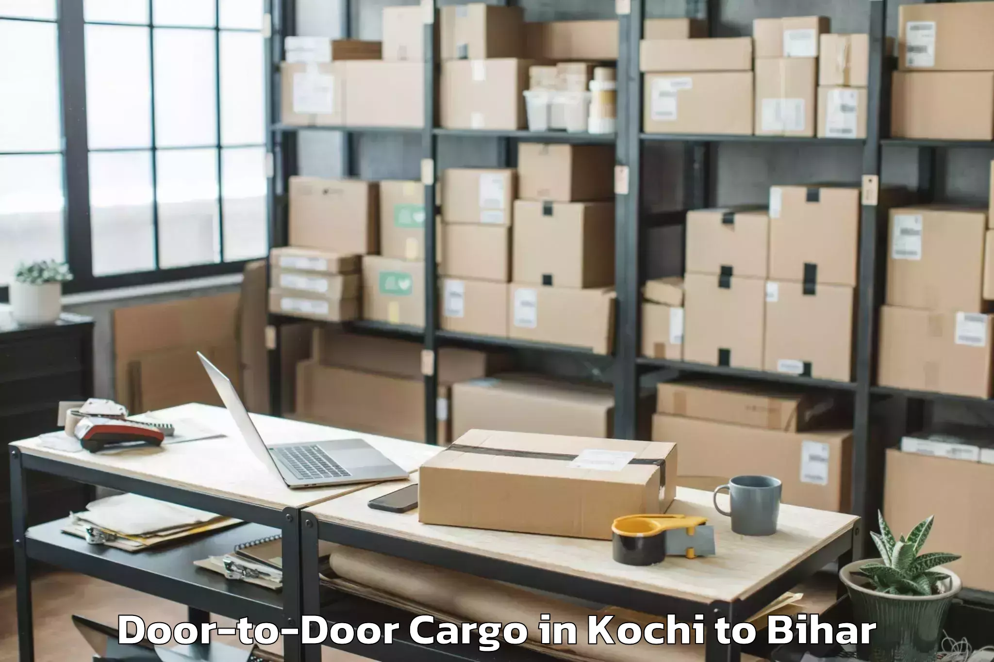 Book Kochi to Damdaha East Door To Door Cargo Online